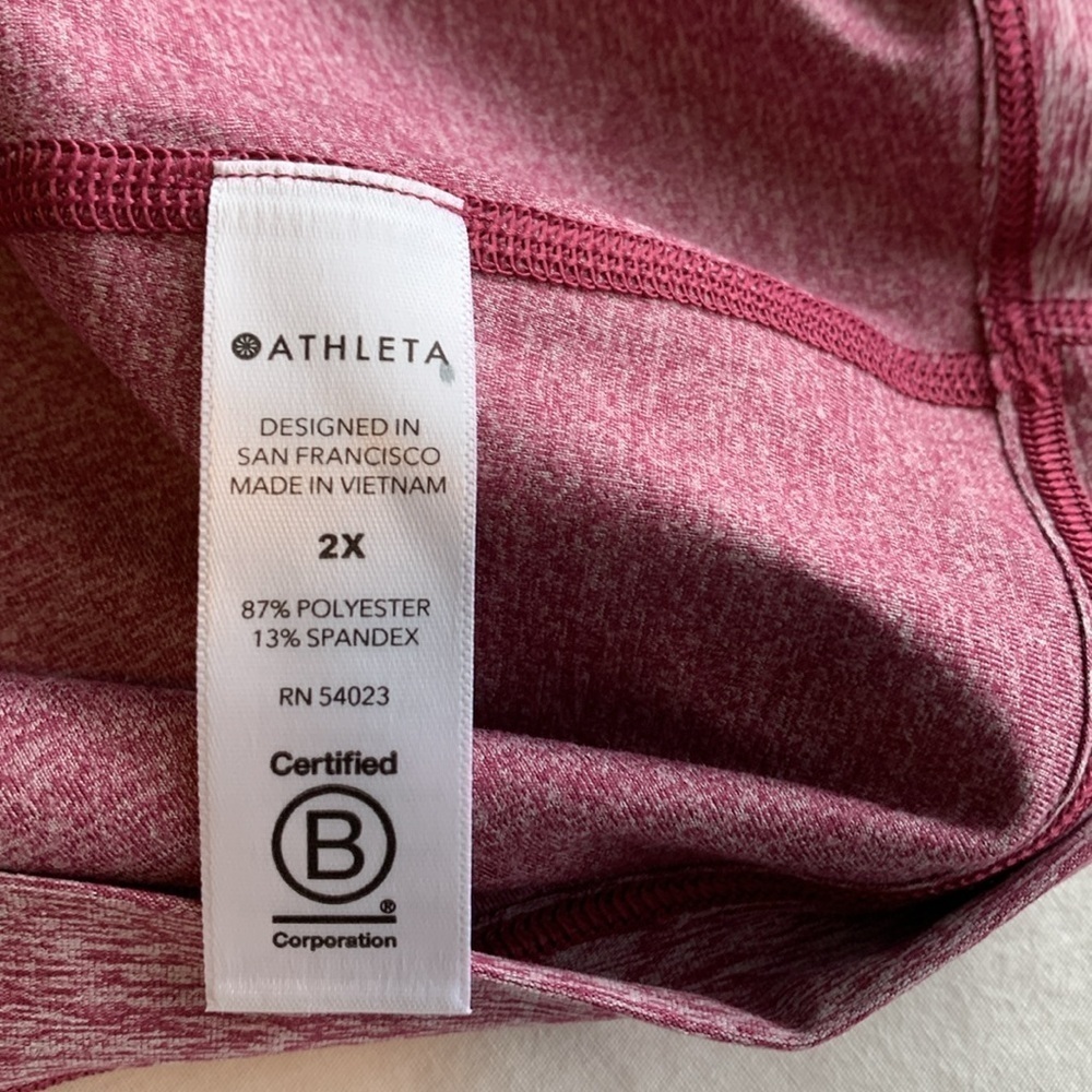 New! Athleta Nitro Tank Heather Berry 2X Keyhole Back 657788 Workout CrossFit - Picture 6 of 8